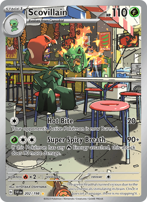 Scovillain 202/198 Scarlet & Violet English Pokémon card