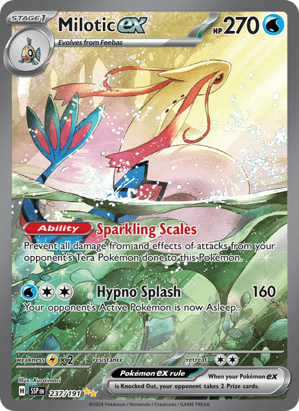 Milotic ex 237/191 Surging Sparks English Pokémon card