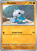 Meditite 99/182 Destined Rivals English Pokémon card