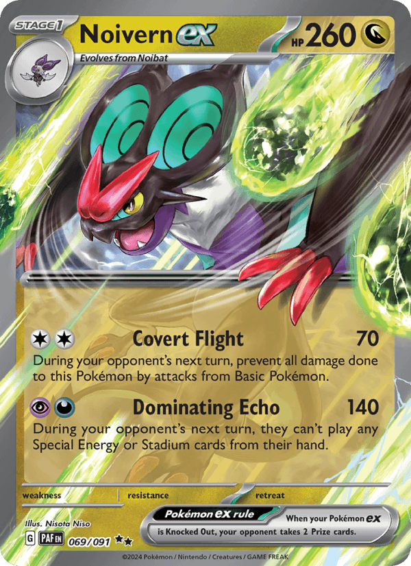 Noivern ex 69/91 Paldean Fates English Pokémon card