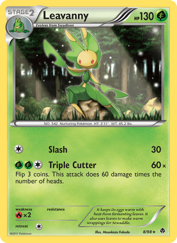 Leavanny 8/98 Emerging Powers English Pokémon card