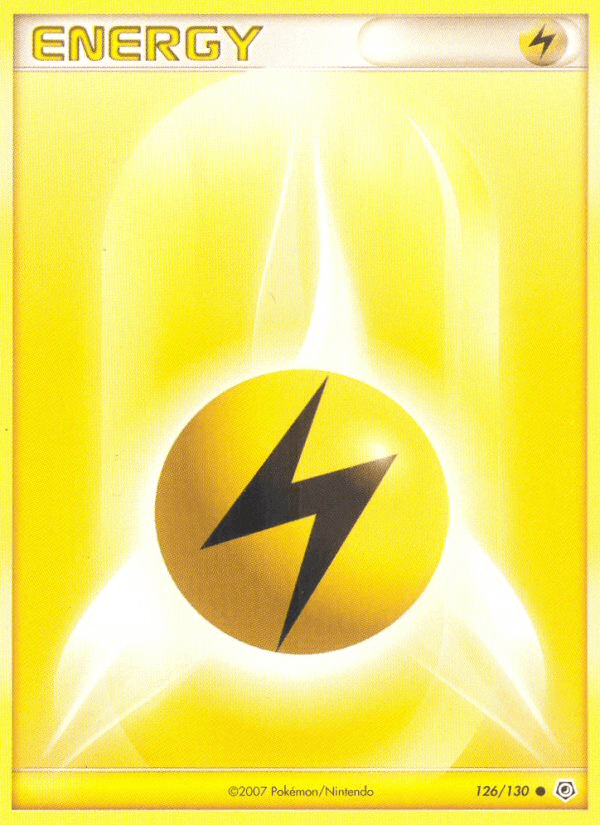 Lightning Energy 126/130 Diamond & Pearl English Pokémon card