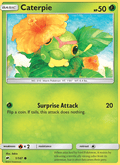 Caterpie 1/147 Burning Shadows English Pokémon card