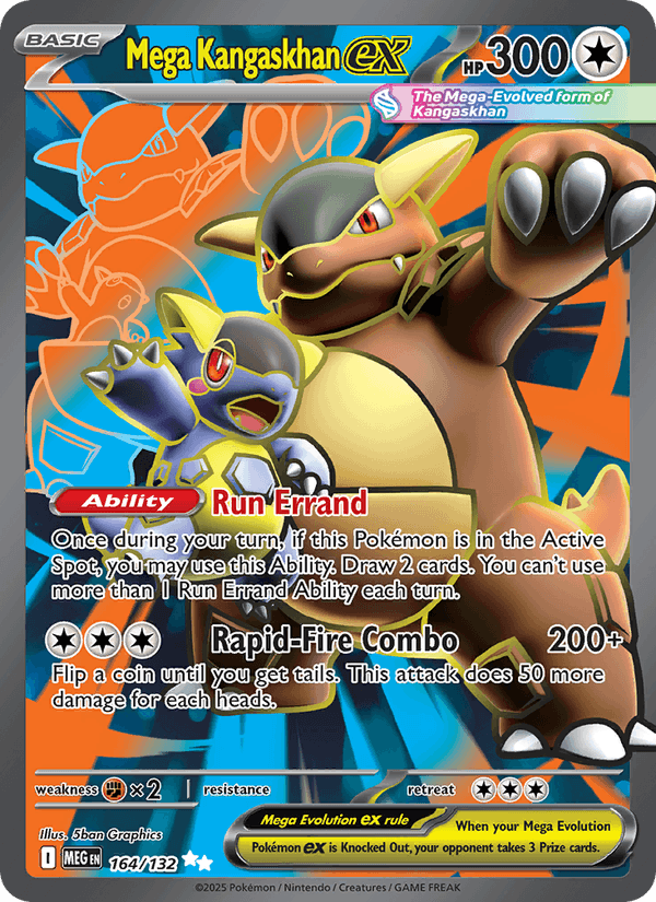 Mega Kangaskhan ex 164/132 Mega Evolution English Pokémon card