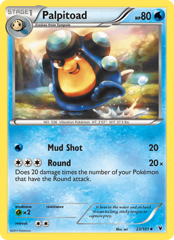 Palpitoad 23/101 Noble Victories English Pokémon card