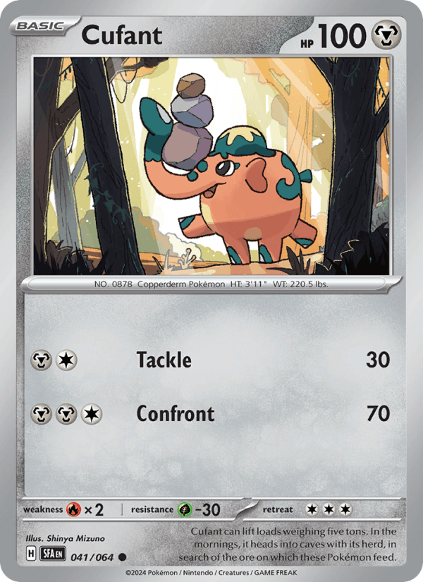 Cufant 41/64 Shrouded Fable English Pokémon card