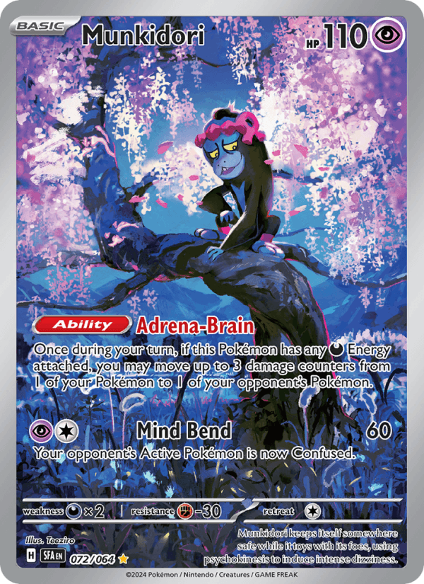 Munkidori 72/64 Shrouded Fable English Pokémon card