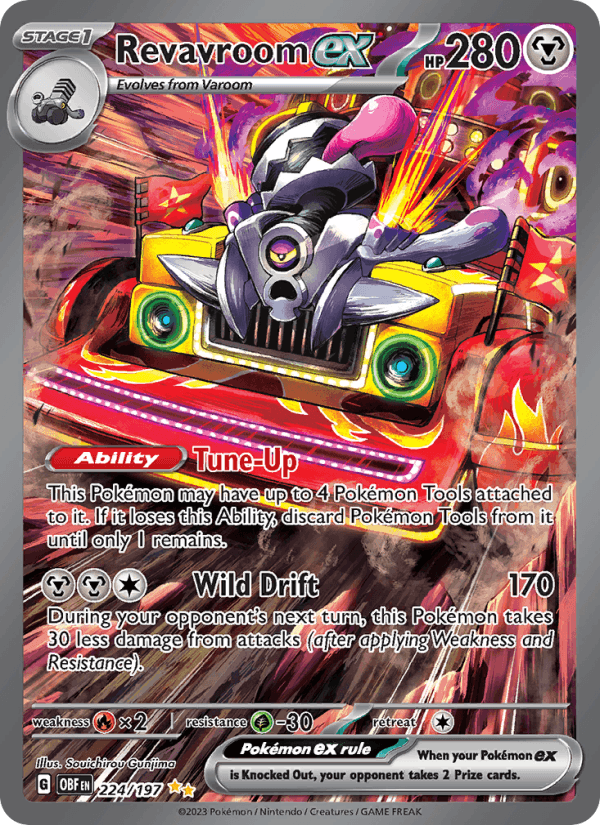Revavroom ex 224/197 Obsidian Flames English Pokémon card