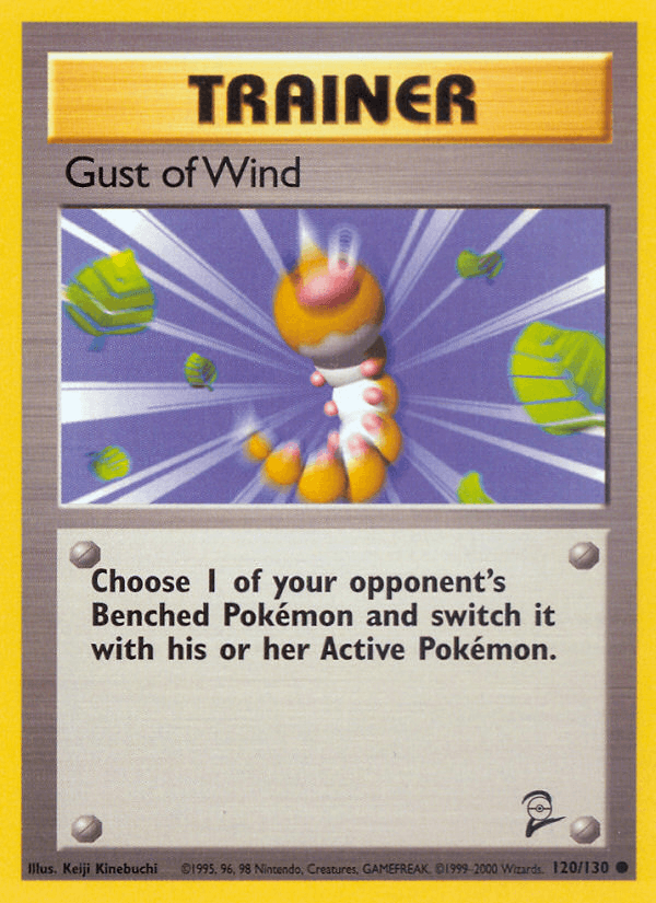 Gust of Wind 120/130 Base Set 2 English Pokémon card