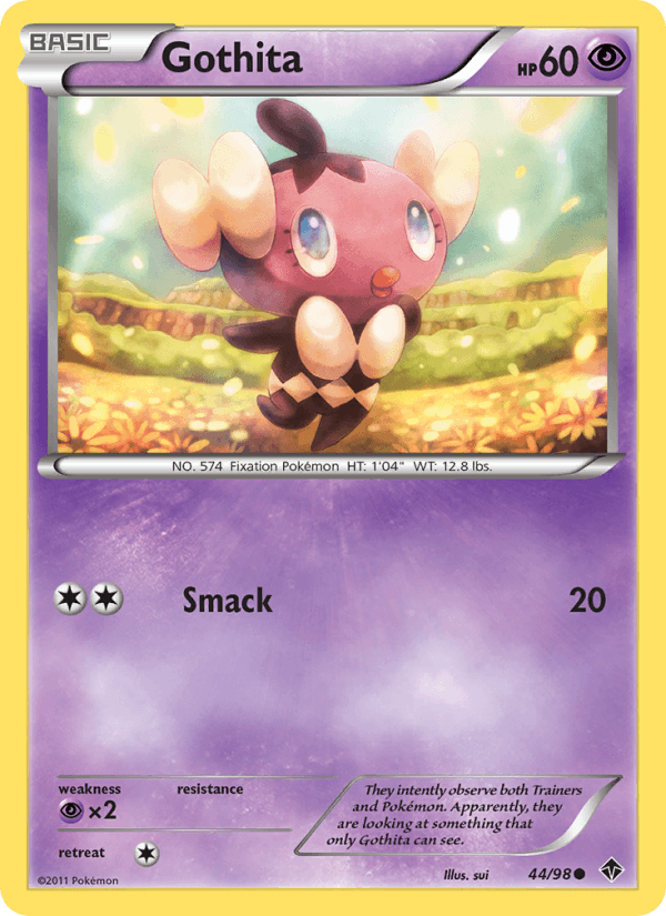 Gothita 44/98 Emerging Powers English Pokémon card