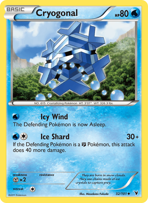 Cryogonal 32/101 Noble Victories English Pokémon card