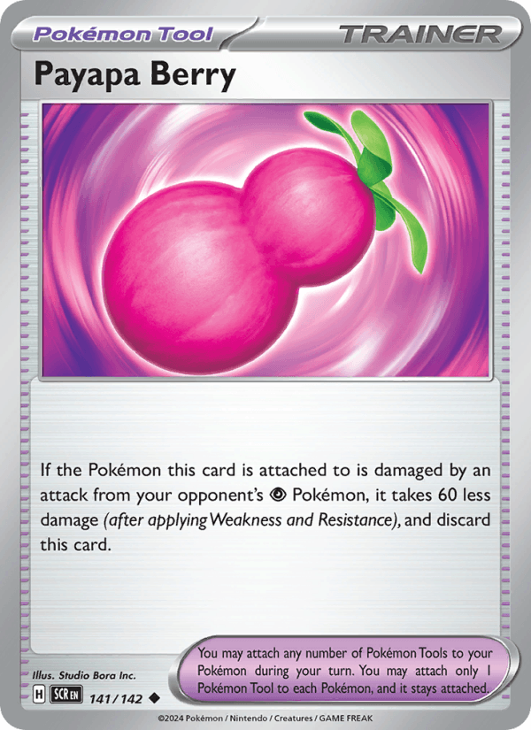 Payapa Berry 141/142 Stellar Crown English Pokémon card