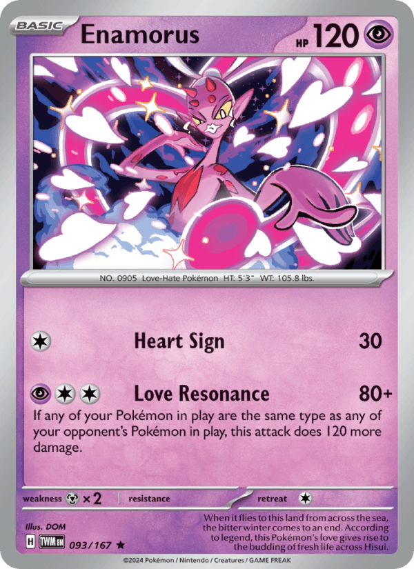 Enamorus 93/167 Twilight Masquerade English Pokémon card