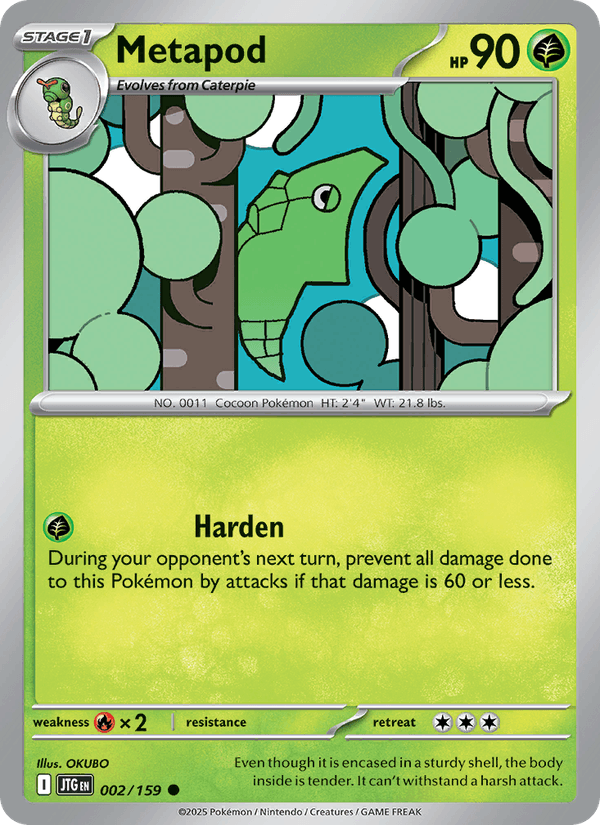 Metapod 2/159 Journey Together English Pokémon card