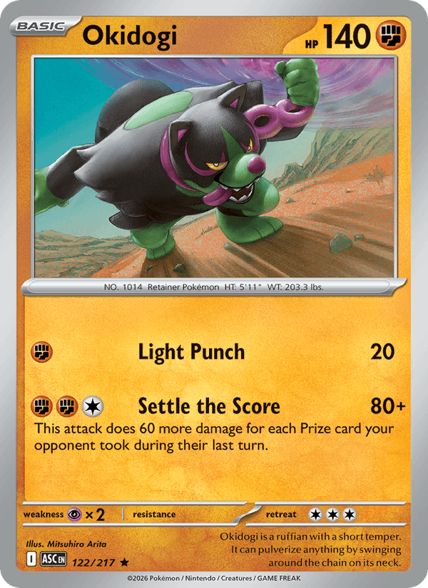 Okidogi 122/217 Ascended Heroes English Pokémon card