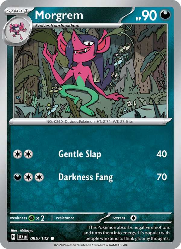 Morgrem 95/142 Stellar Crown English Pokémon card