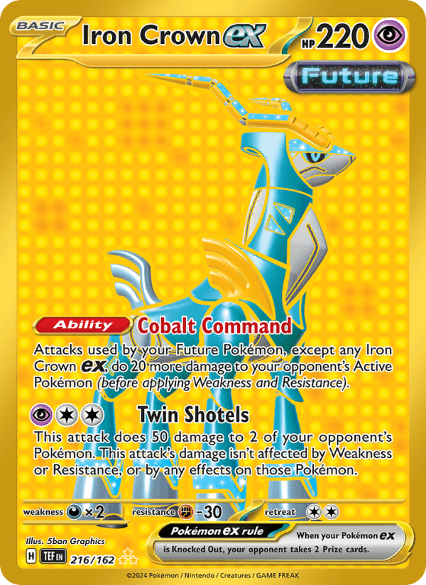 Iron Crown ex 216/162 Temporal Forces English Pokémon card