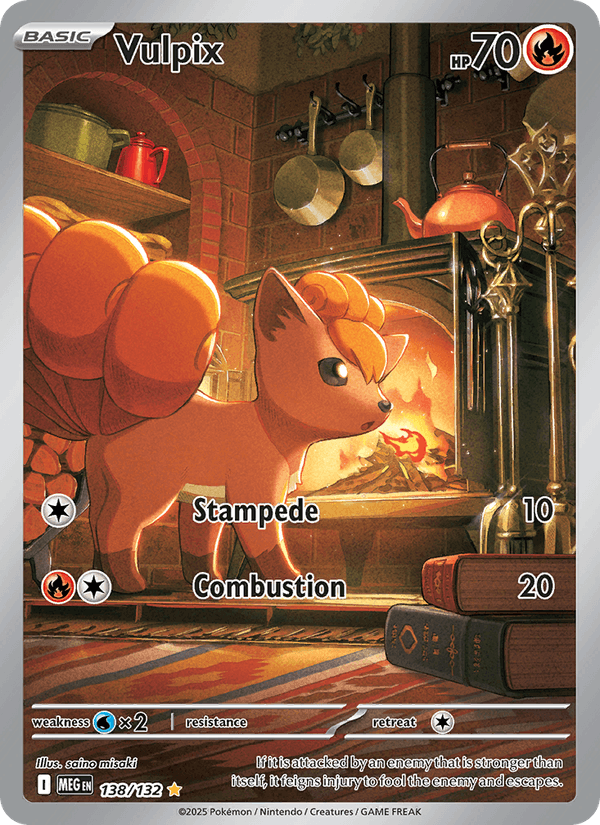Vulpix 138/132 Mega Evolution English Pokémon card