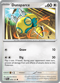 Dunsparce 79/131 Prismatic Evolutions English Pokémon card