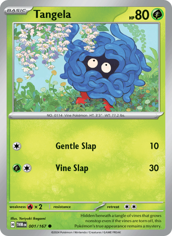 Tangela 1/167 Twilight Masquerade English Pokémon card