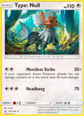 Type: Null 115/156 Ultra Prism English Pokémon card