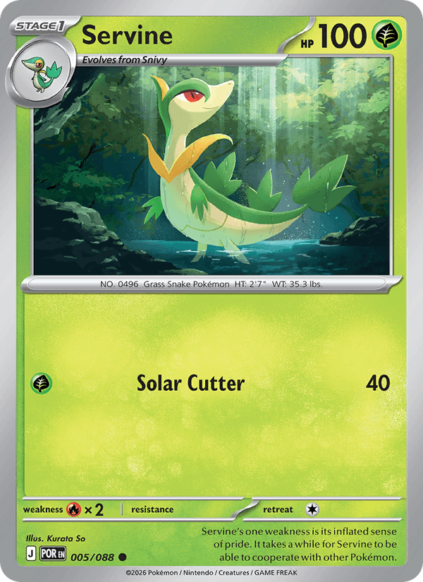 Servine 5/88 Perfect Order English Pokémon card
