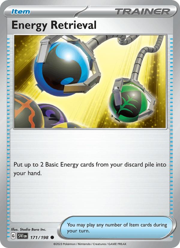 Energy Retrieval 171/198 Scarlet & Violet English Pokémon card