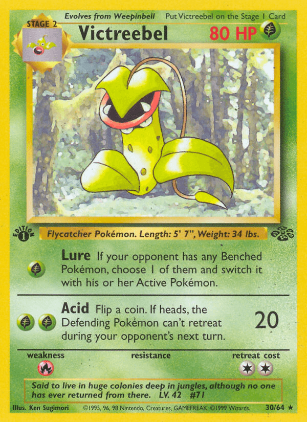 Victreebel 30/64 Jungle English Pokémon card