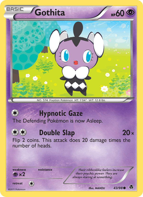 Gothita 43/98 Emerging Powers English Pokémon card