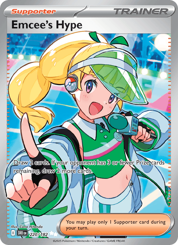 Emcee's Hype 220/182 Destined Rivals English Pokémon card