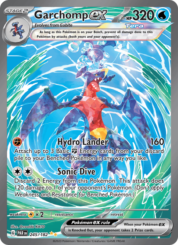 Garchomp ex 245/182 Paradox Rift English Pokémon card