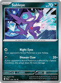 Sableye 136/193 Paldea Evolved English Pokémon card