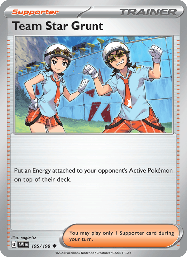 Team Star Grunt 195/198 Scarlet & Violet English Pokémon card