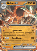 Golem ex 76/165 151 English Pokémon card