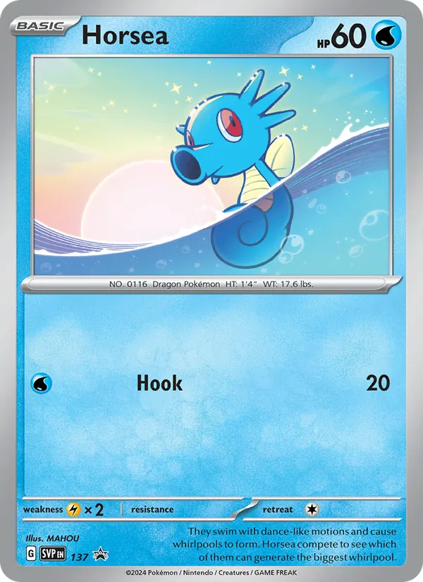 Horsea (Cosmo Holo) - Scarlet & Violet Promo #137