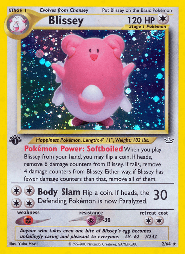 Blissey 2 Neo Revelation English Pokemon card