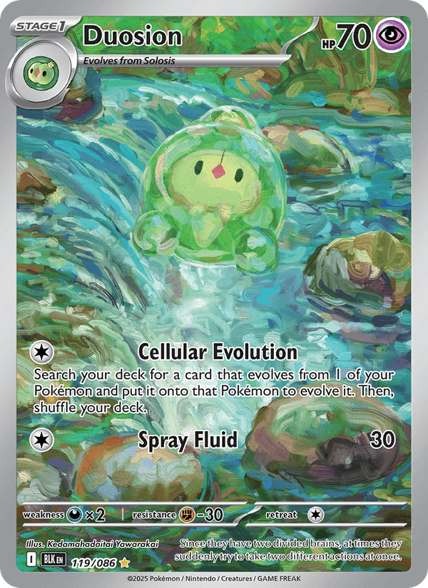 Duosion 119/86 Black Bolt English Pokémon card