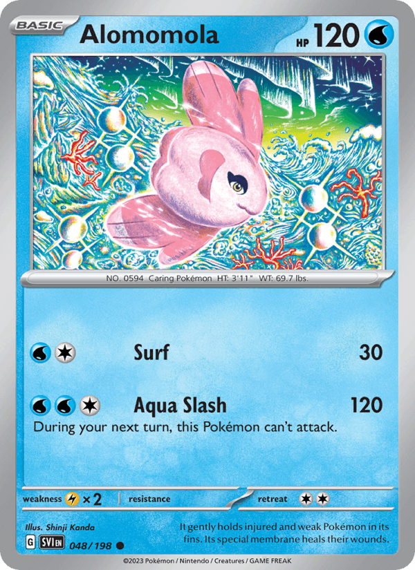 Alomomola 48/198 Scarlet & Violet English Pokémon card