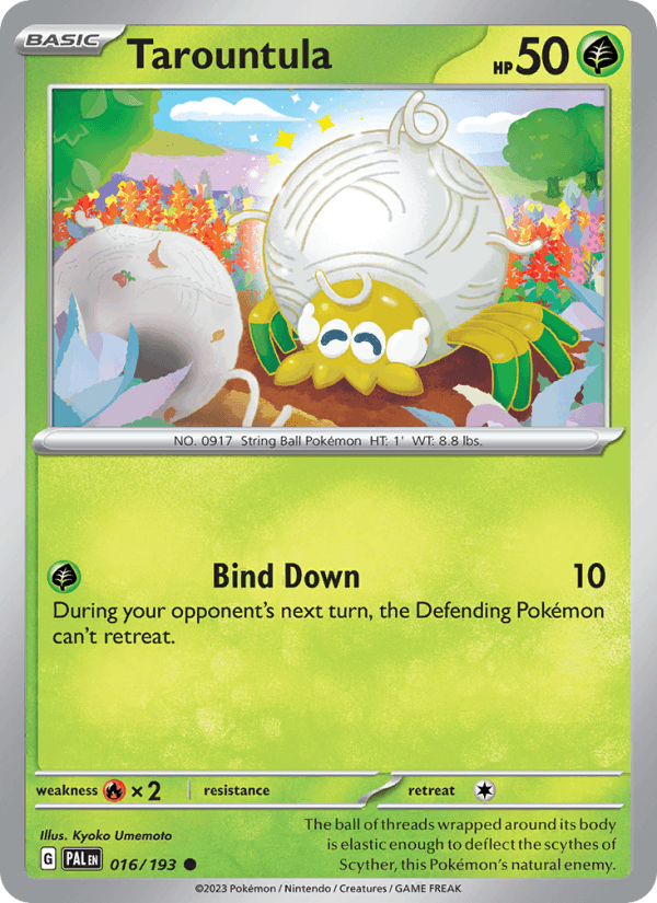 Tarountula 16/193 Paldea Evolved English Pokémon card