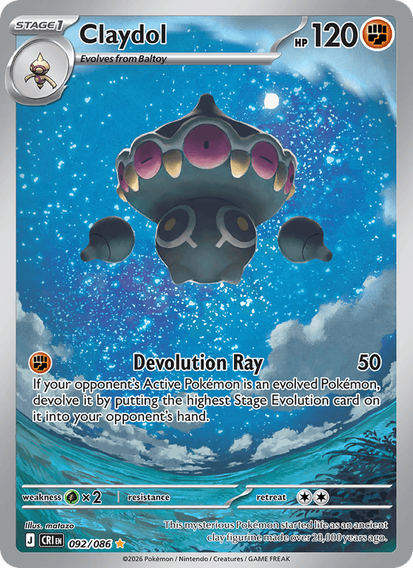 Claydol 92/86 Chaos Rising English Pokémon card