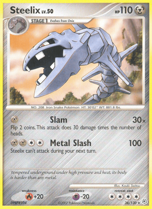 Steelix 38/130 Diamond & Pearl English Pokémon card