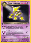 Dark Alakazam 18/82 Team Rocket English Pokémon card