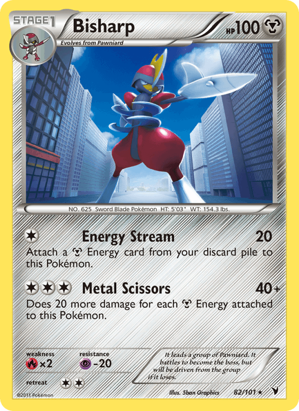Bisharp 82/101 Noble Victories English Pokémon card