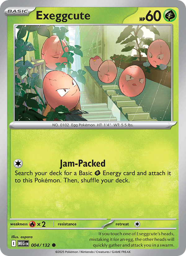 Exeggcute 4/132 Mega Evolution English Pokémon card