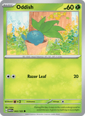 Oddish 43/165 151 English Pokémon card
