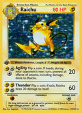 Raichu 14/102 Base Set English Pokémon card