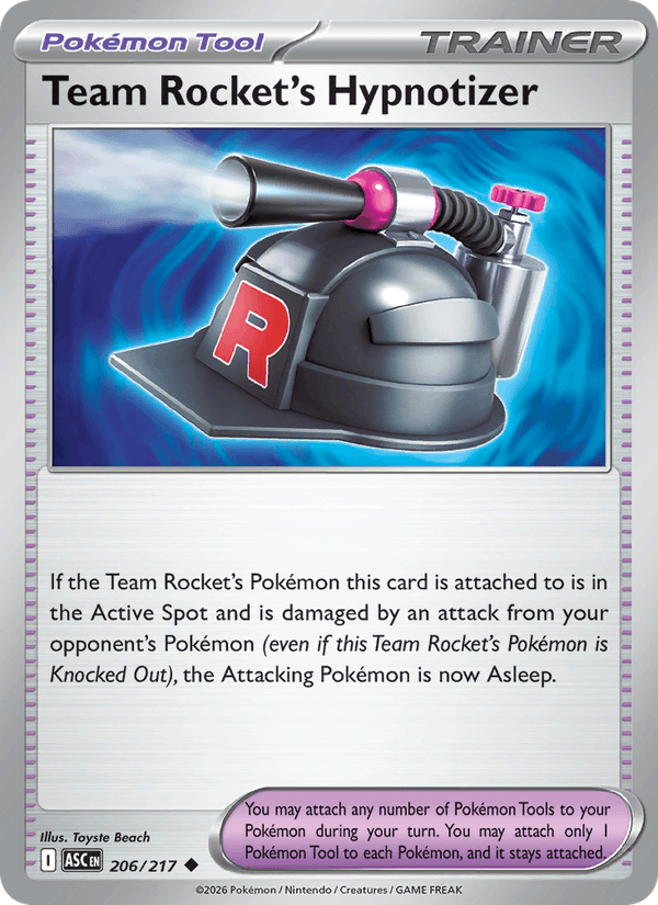 Team Rocket's Hypnotizer 206/217 Ascended Heroes English Pokémon card