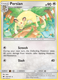 Persian 102/147 Burning Shadows English Pokémon card
