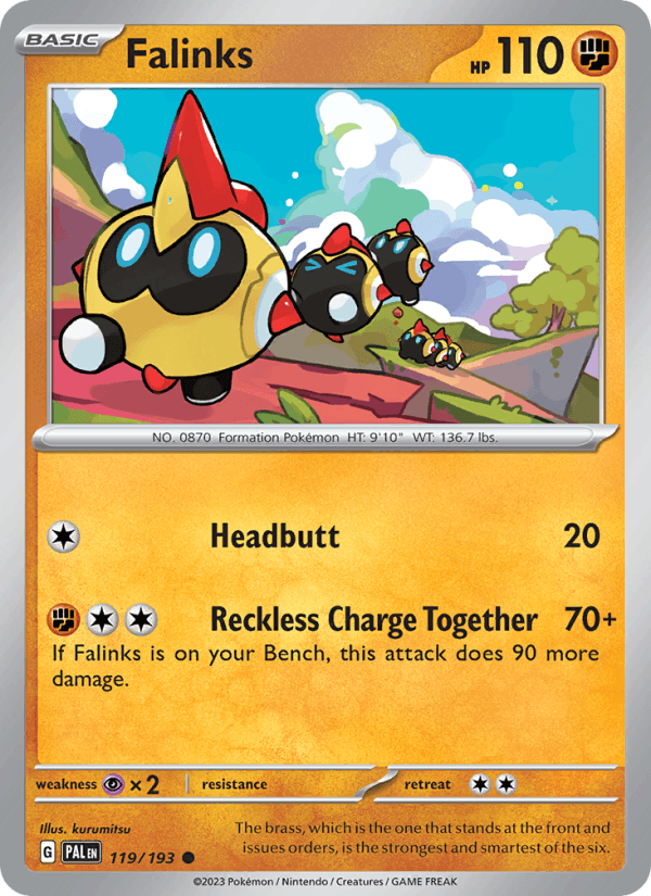 Falinks 119/193 Paldea Evolved English Pokémon card