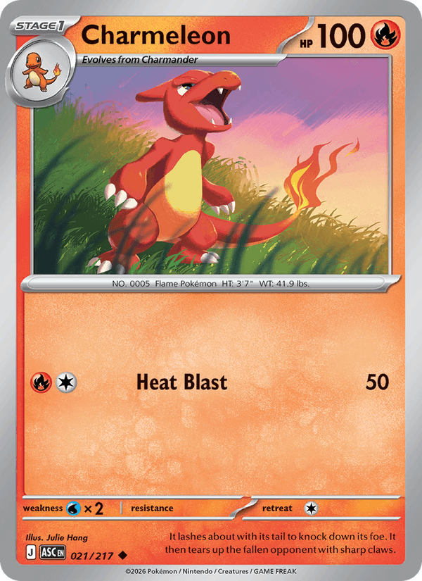 Charmeleon 21/217 Ascended Heroes English Pokémon card